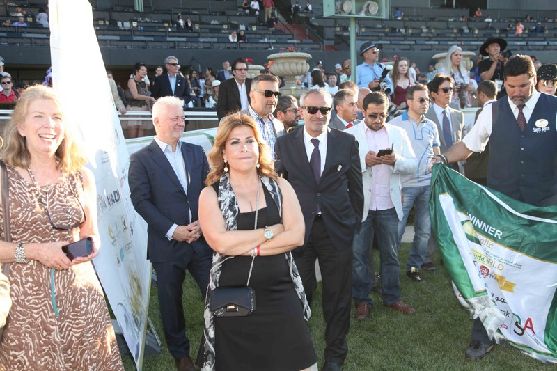 Racing day at Santa Anita Park